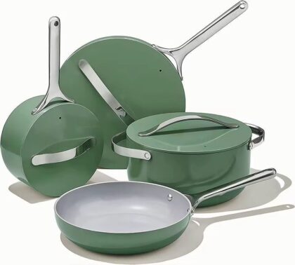Caraway Non stick ceramic cookware set of 7pcs